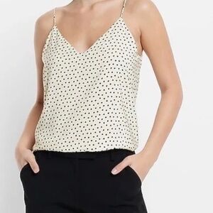 Express Polka Dot V-Neck Downtown Cami